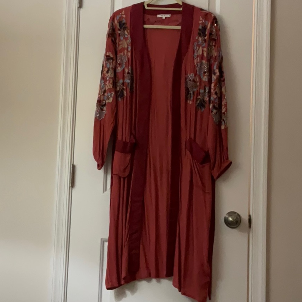 Willow & Clay Embroidered Rust Jacket